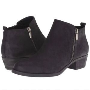 Carlos Santana Ankle Bootie Womens 10 Black Faux Suede Indie Sleaze Hipster Boho